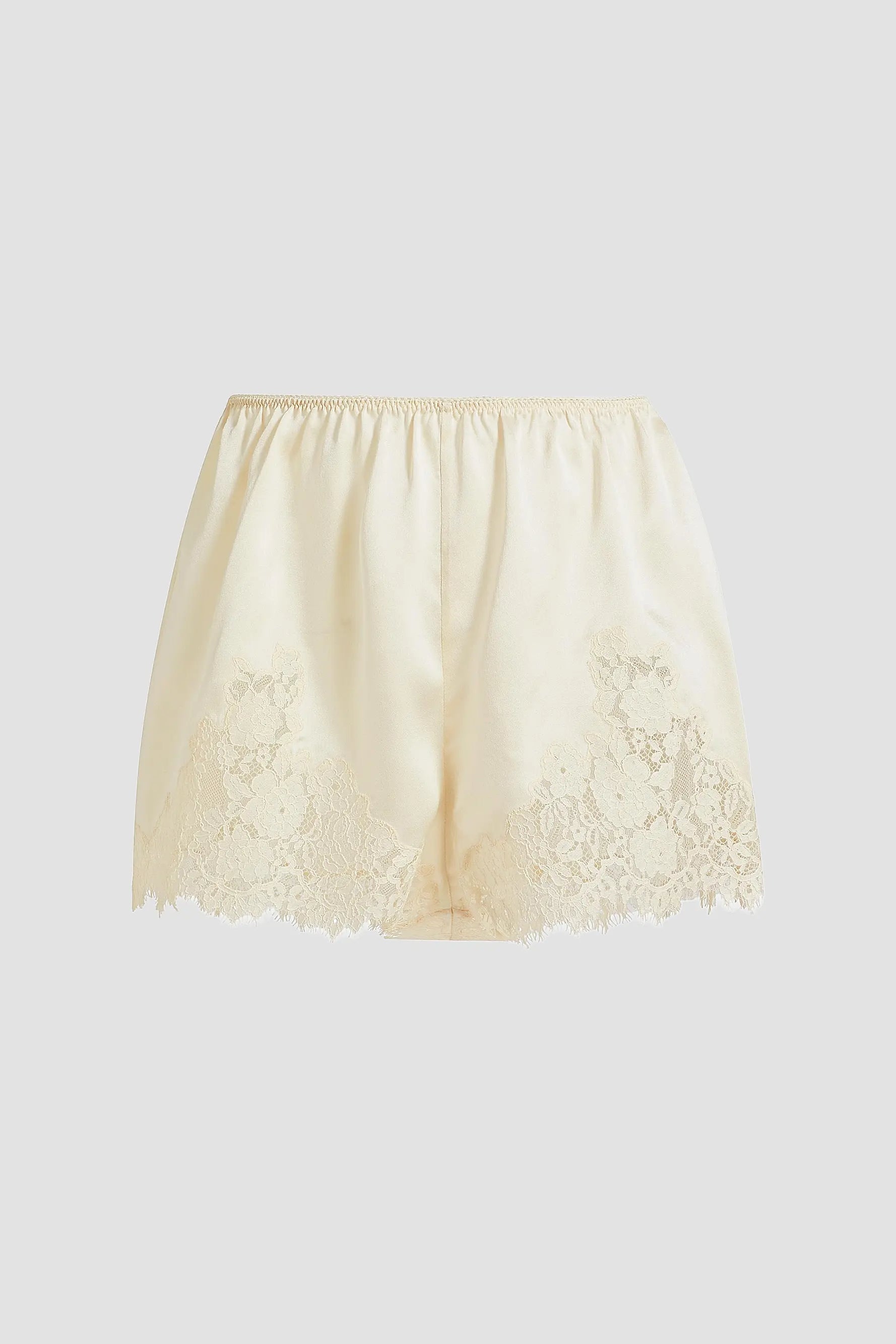 High-Waist Stretch Denim Shorts