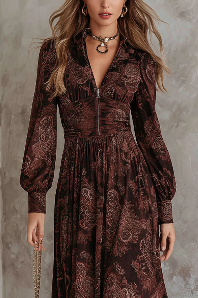 Grace Floral Appliqué Kortärmad midiklänning