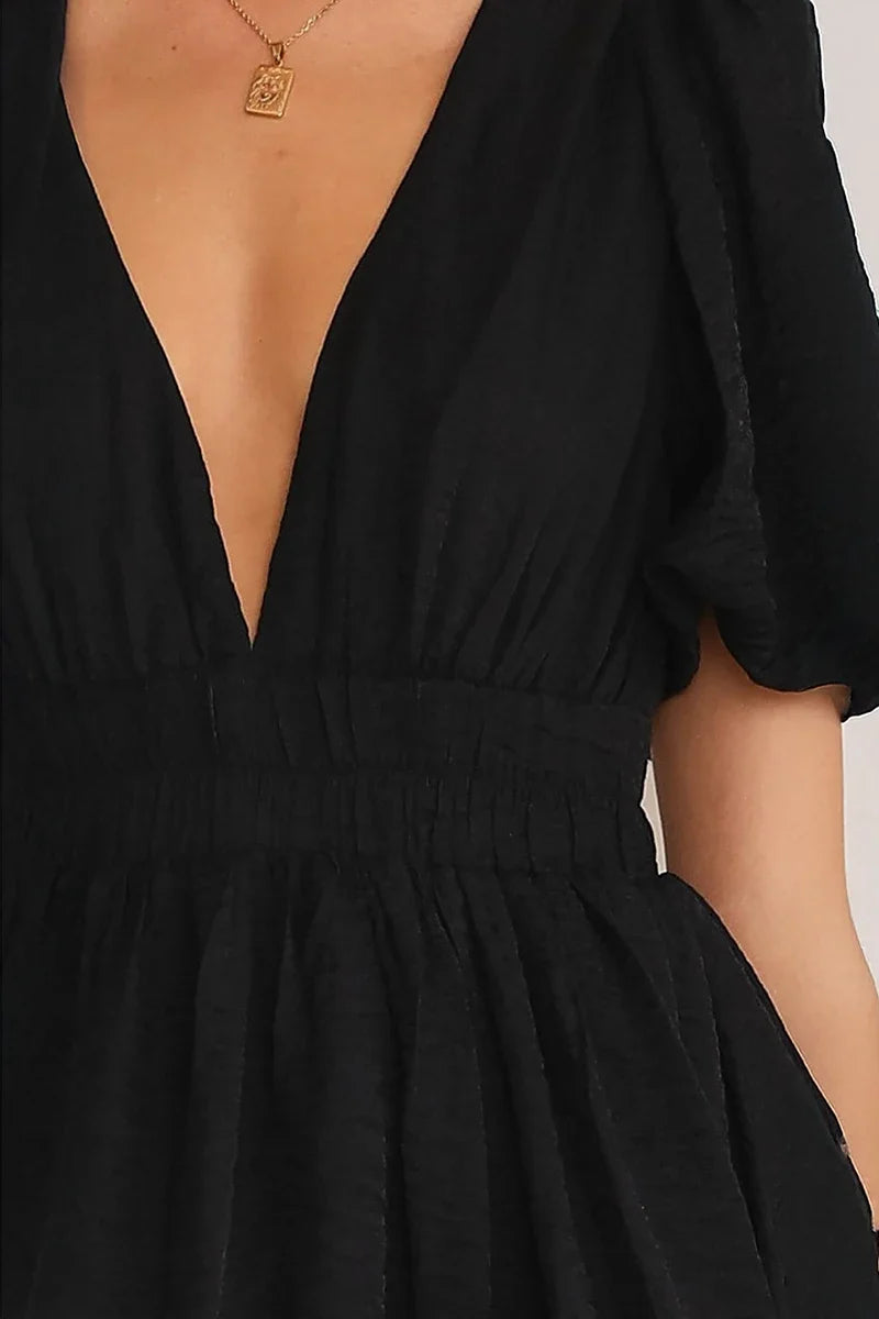 Vestido curto Erin - Preto