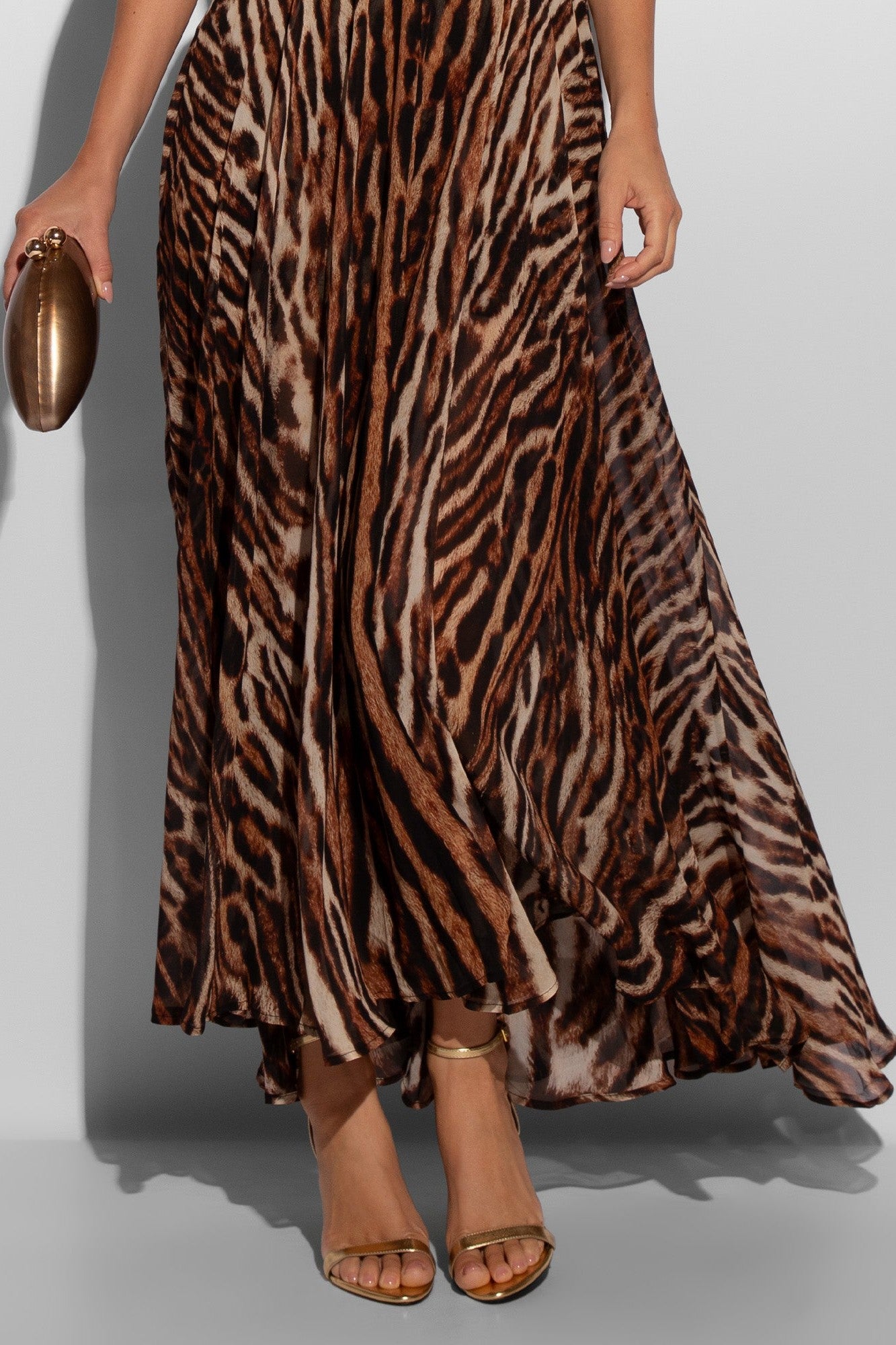 Pilates Cat Corset Maxi Dress