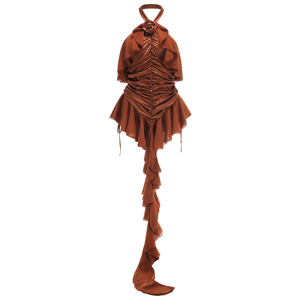 Rose Whisper Thai Chic Halter Neck Dress