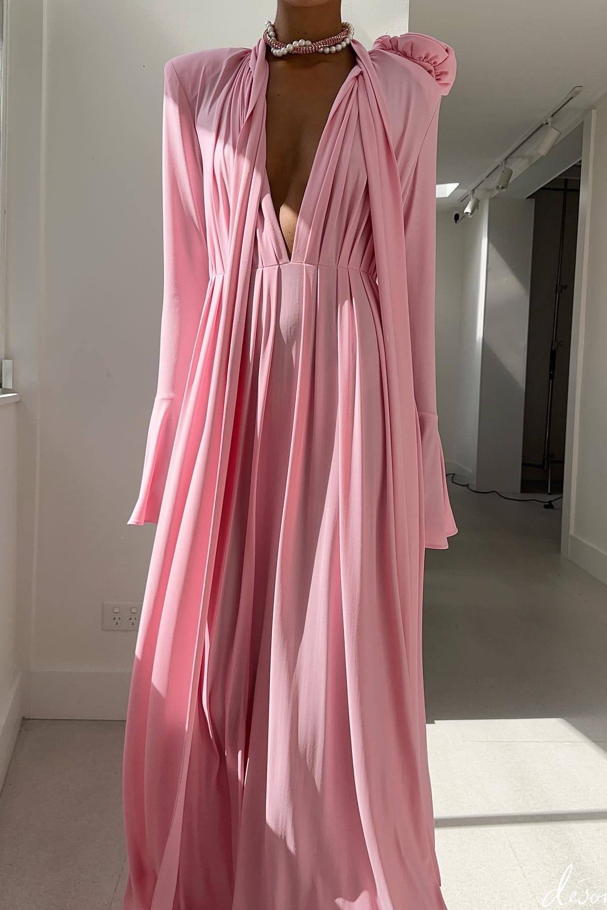 Pulover din tricot cu cablu Genevieve metalic