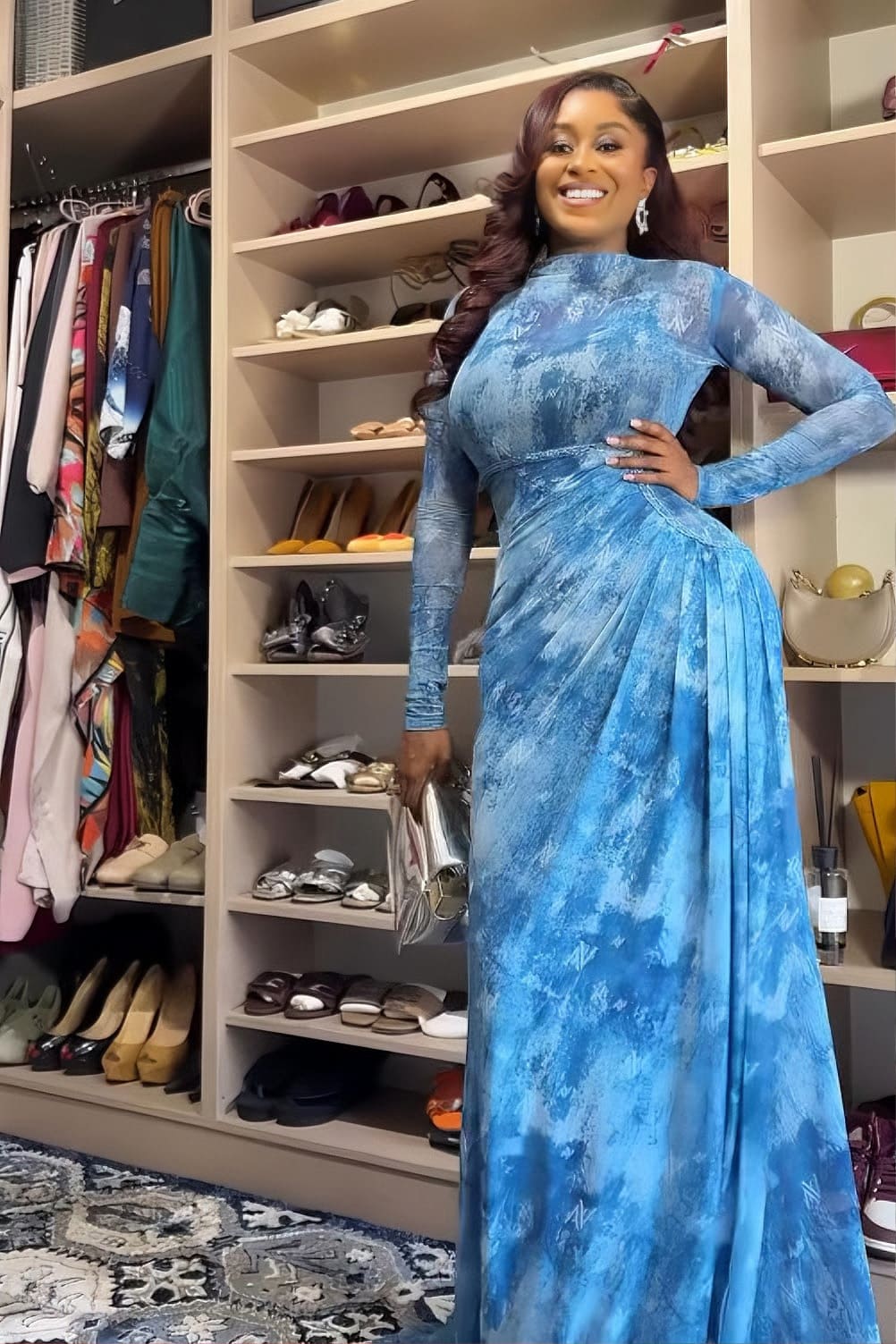 アークティックダイ ラグジュアリーマキシドレス