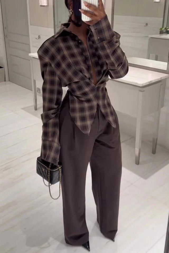 Personlig deklarationsrutig skjorta