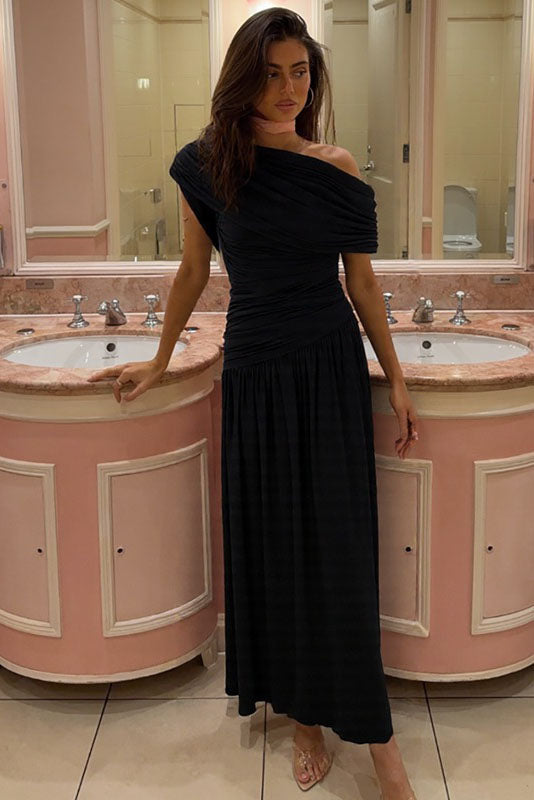 라비니아 플런징 V 맥시 드레스