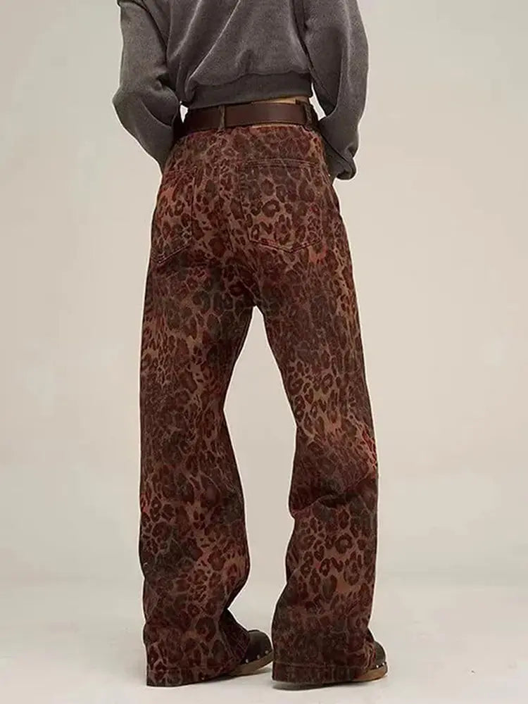 Vintage leopardprint jeans