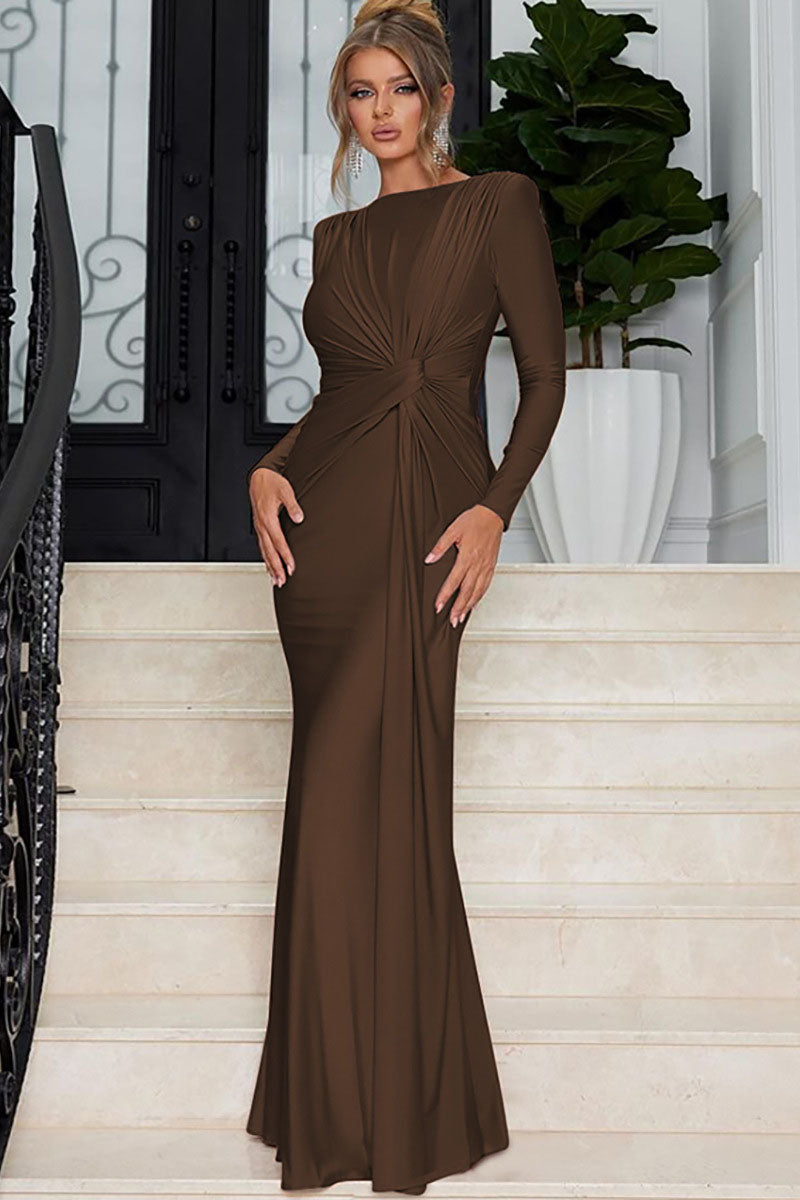 Robe Maxi V Plongée Lavinia