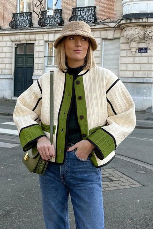 Quilted Patchouli Jacket