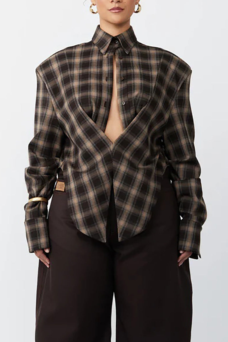 Personlig deklarationsrutig skjorta