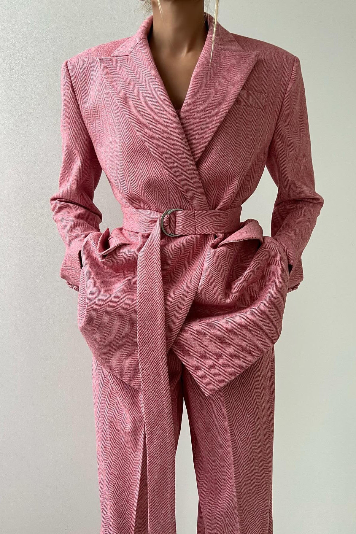 Professional Belted Suit
