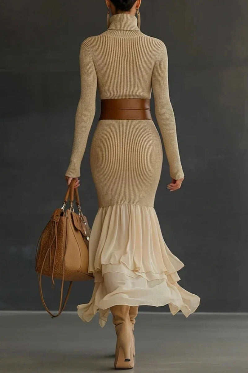 Rochie lungă diafană Floare Roșie Aprinsă