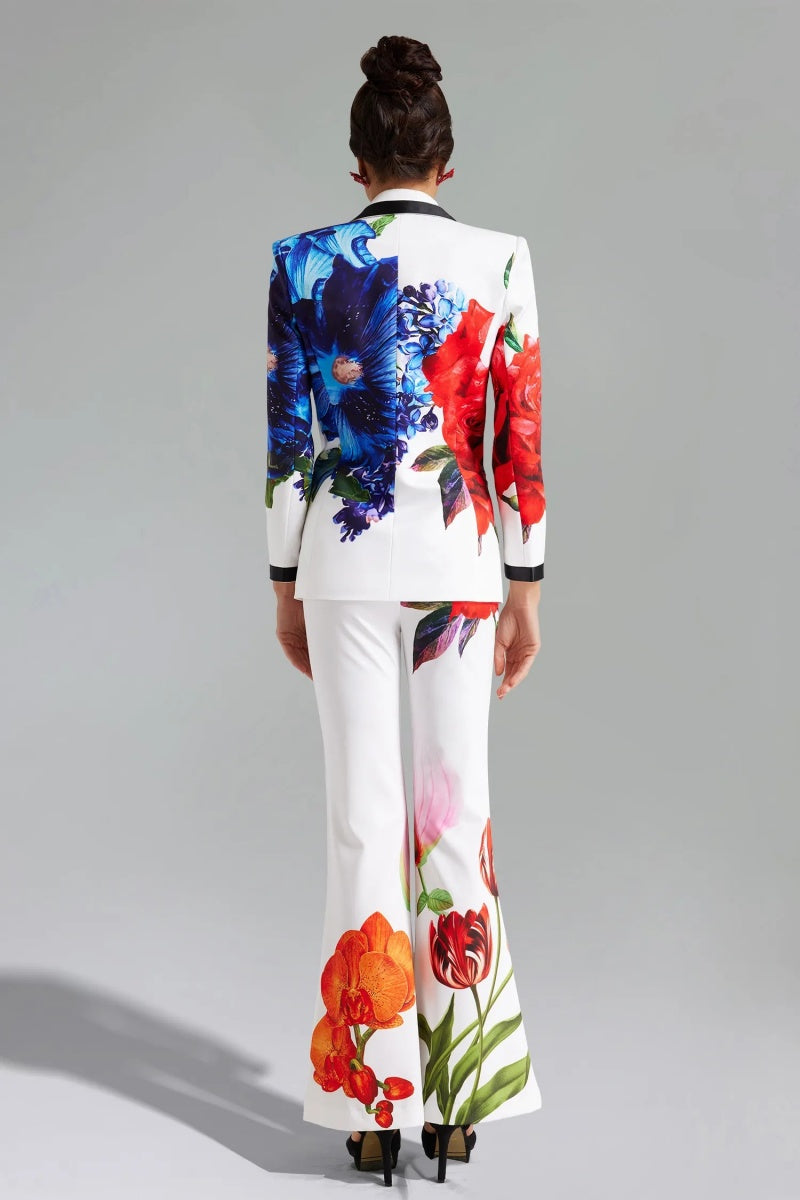 Guga Floral Printed Blazer Set