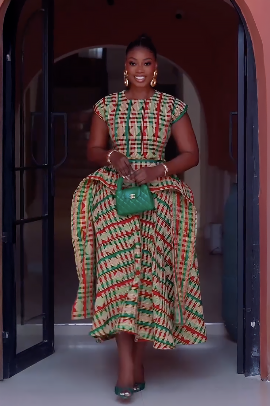 Royal Kente Majesty Maxi Dress