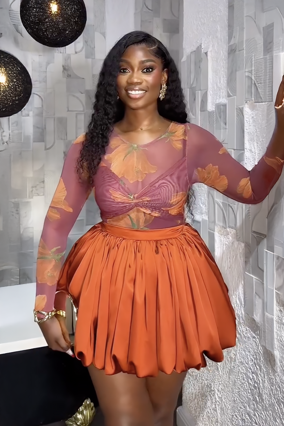 Poppy Dream Bubble Skirt Set