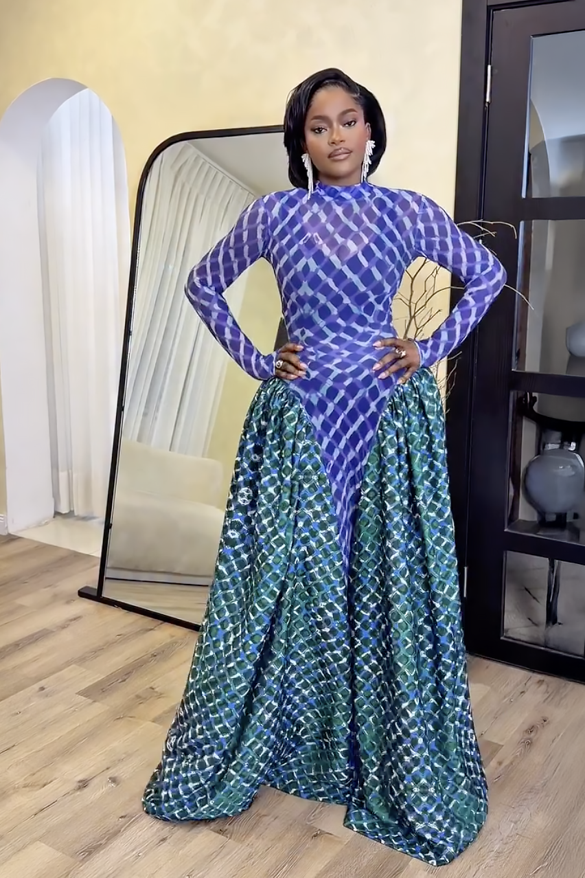 Mermaid Scale Maxi Dress