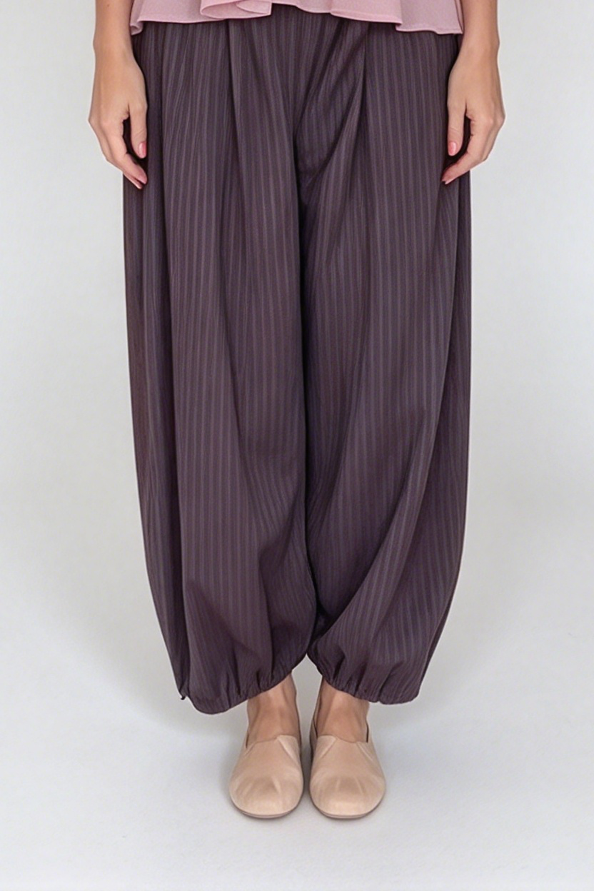 Vintage Relaxed Plaid Harem Pants