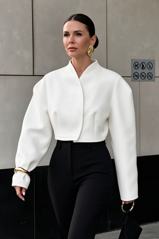 Minimalist Cropped Jacket