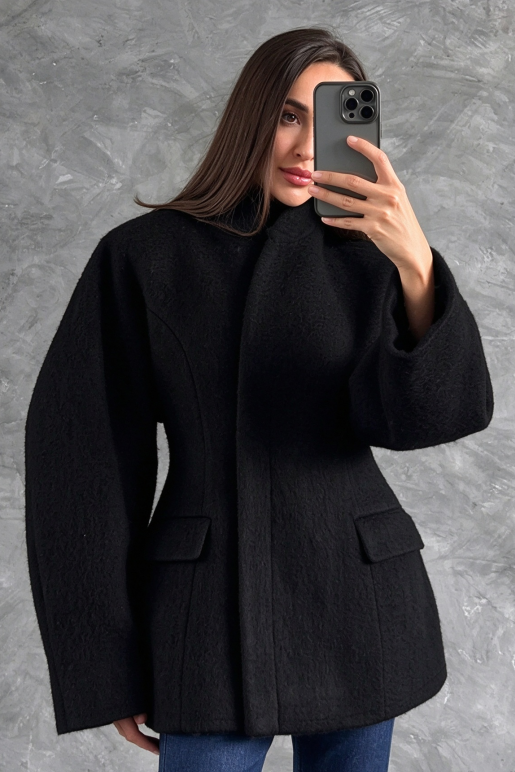 Relaxed-Fit Stand-Collar Jacket