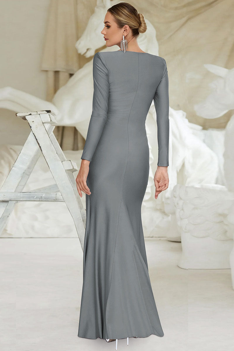 Robe Maxi V Plongée Lavinia