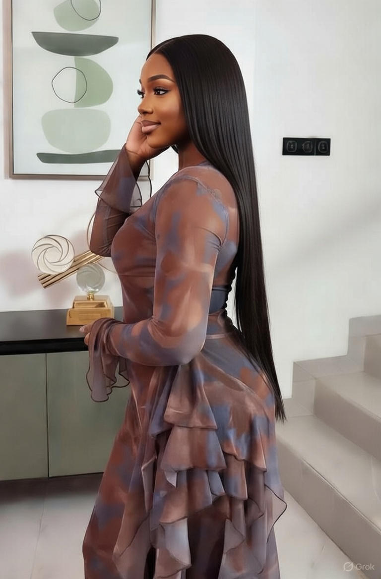 Lucinda Enaxlad Maxi Slip Klänning