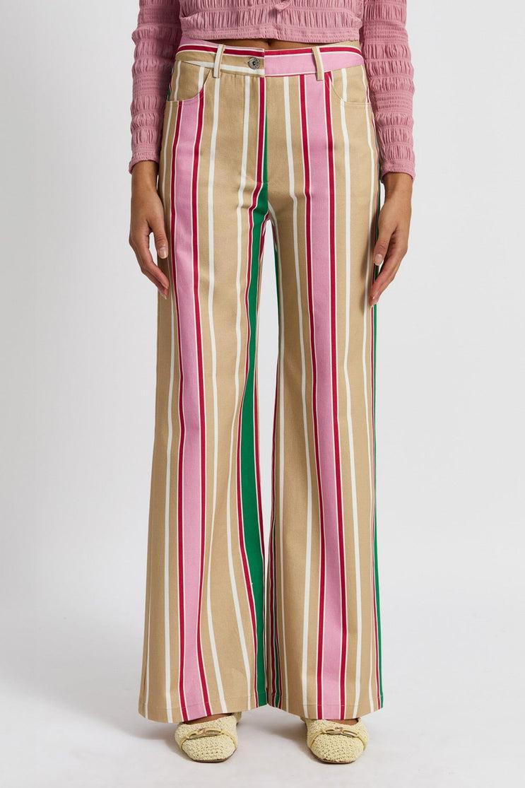 Leroy Brown Striped Twill Pants