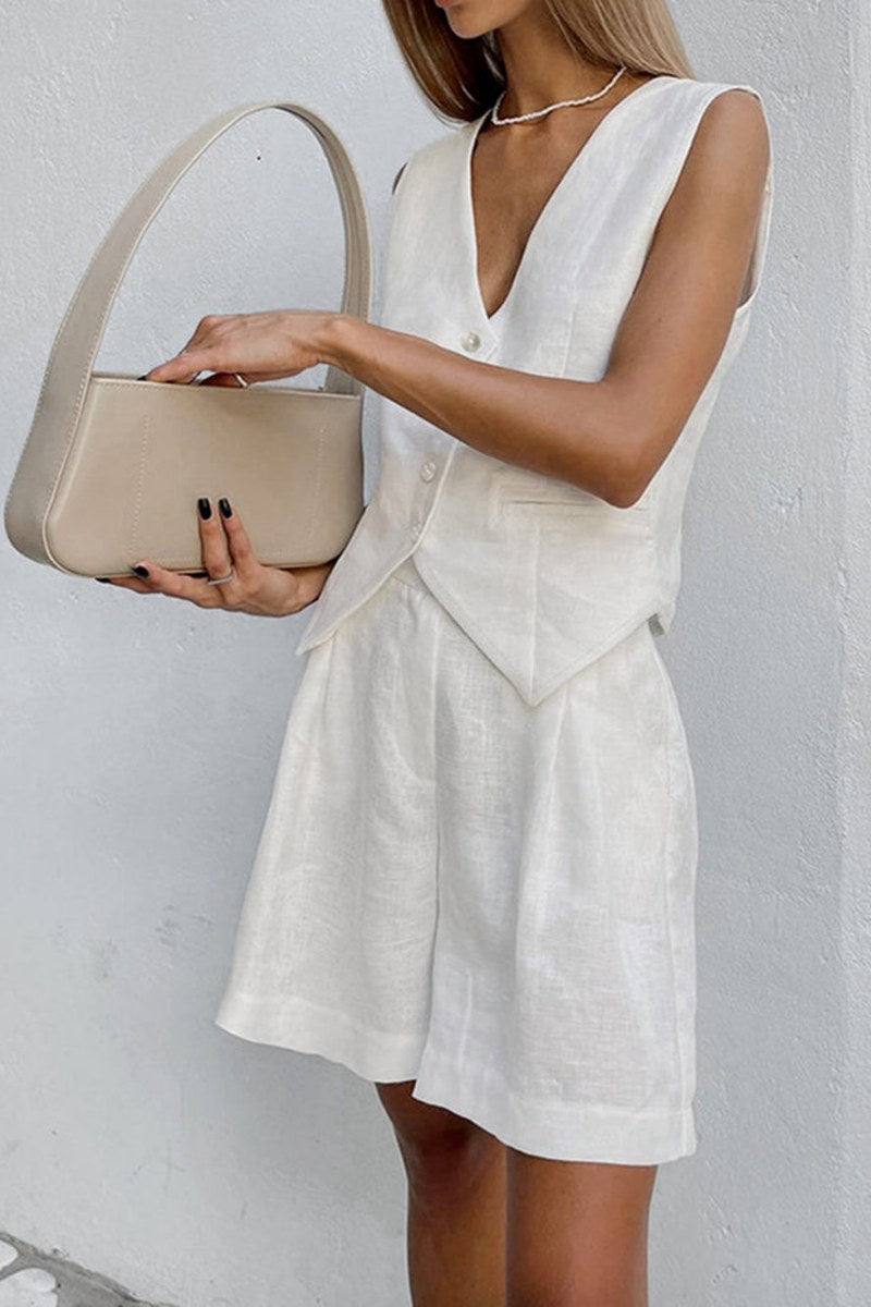 Set de pantaloni scurți Paros Cover Up din două piese