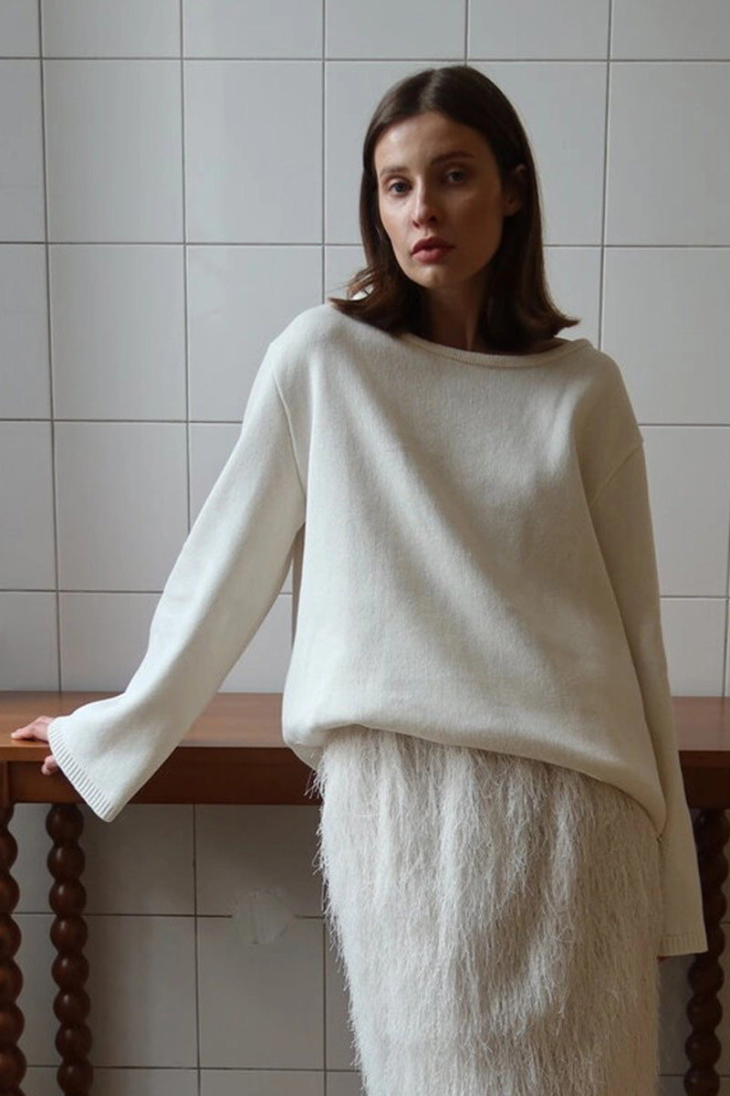 Josie V-ringad Cut-out Stickad Maxiklänning