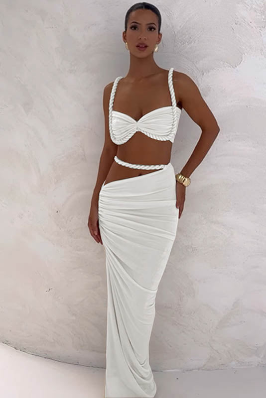 Apricot Breeze Skirt Set