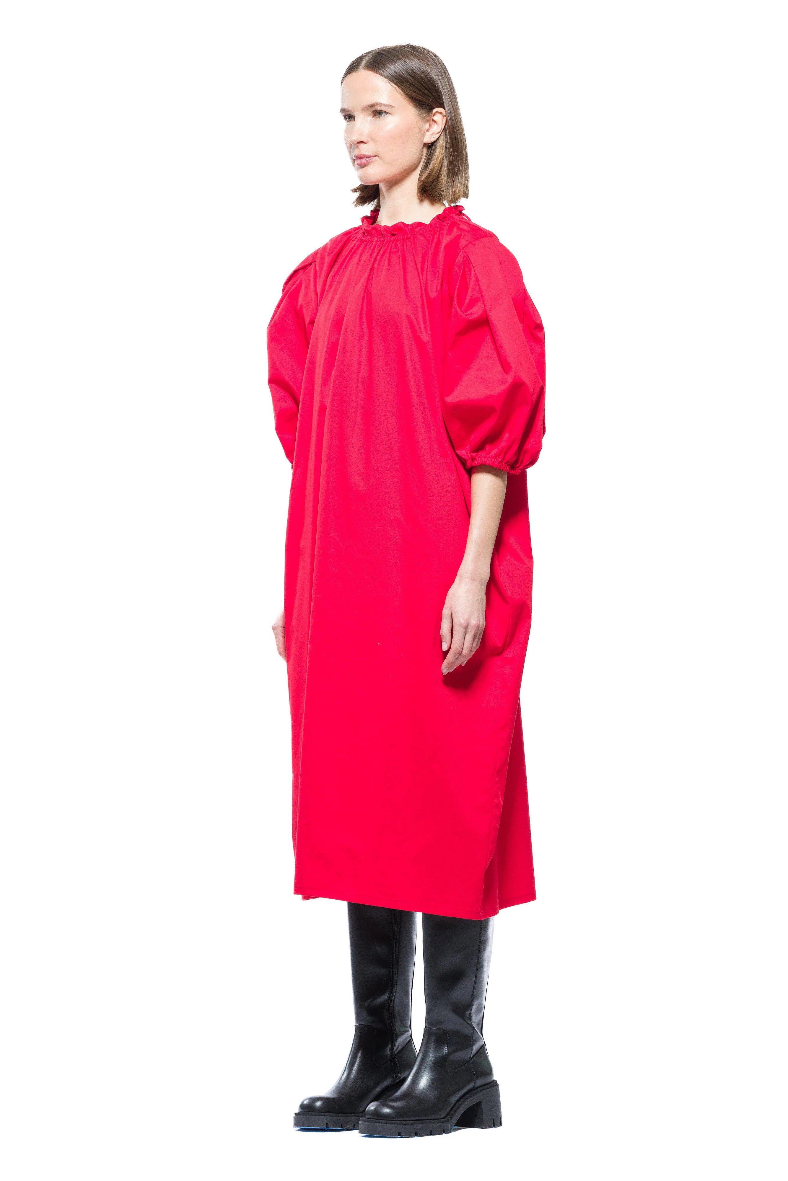 Lucinda Tek Omuz Maxi Kayık Elbise