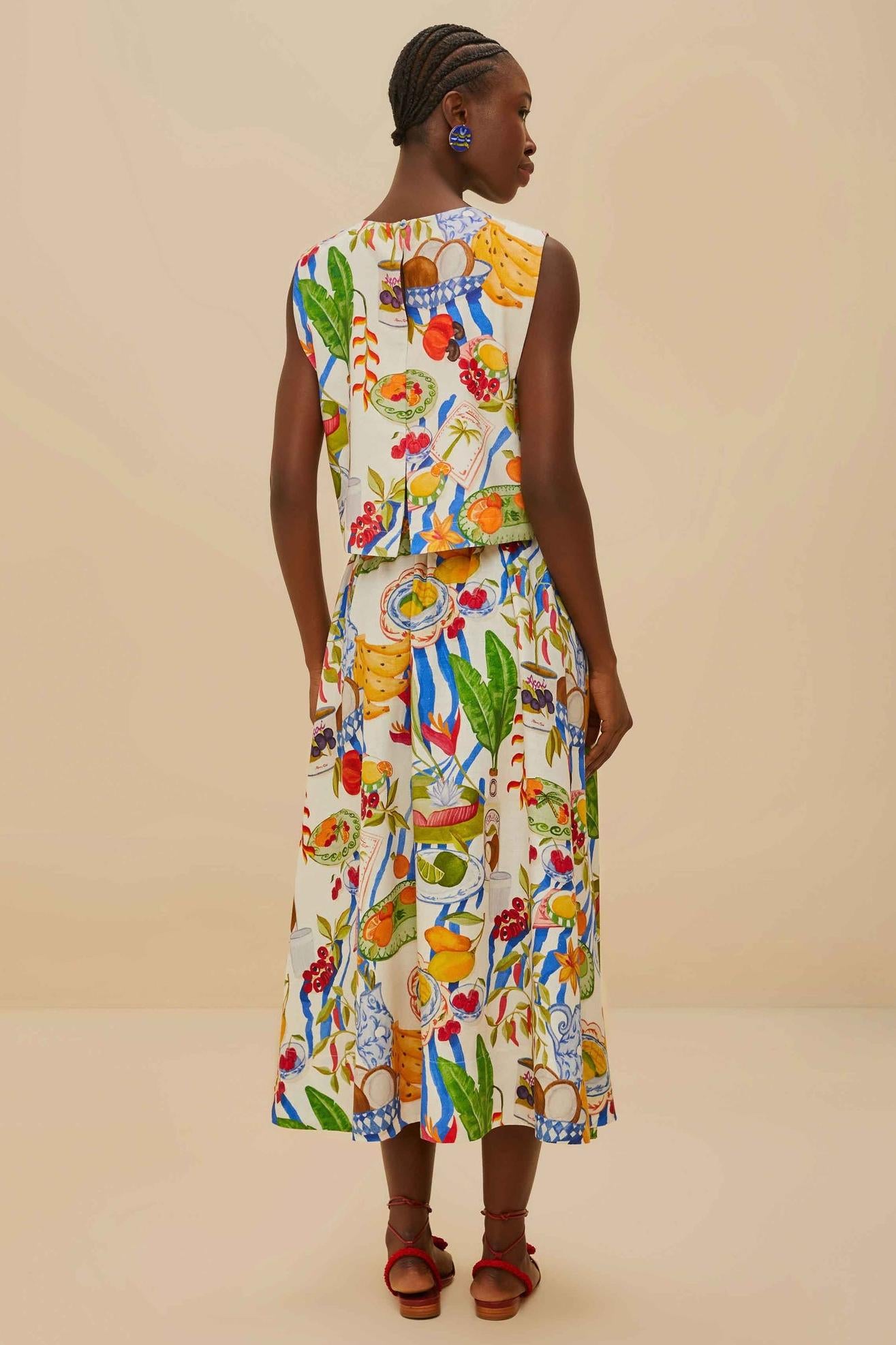 Holiday Joy Fruit Color Skirt Set