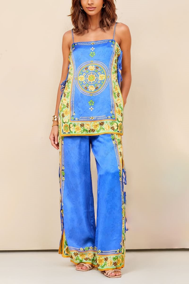 Σετ Παντελόνια με Διακοσμητικά Μοτίβα Μωσαϊκού