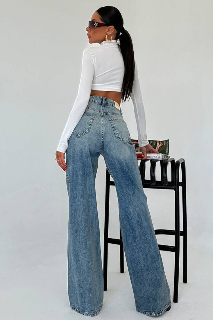 Street Style Patch Jeans