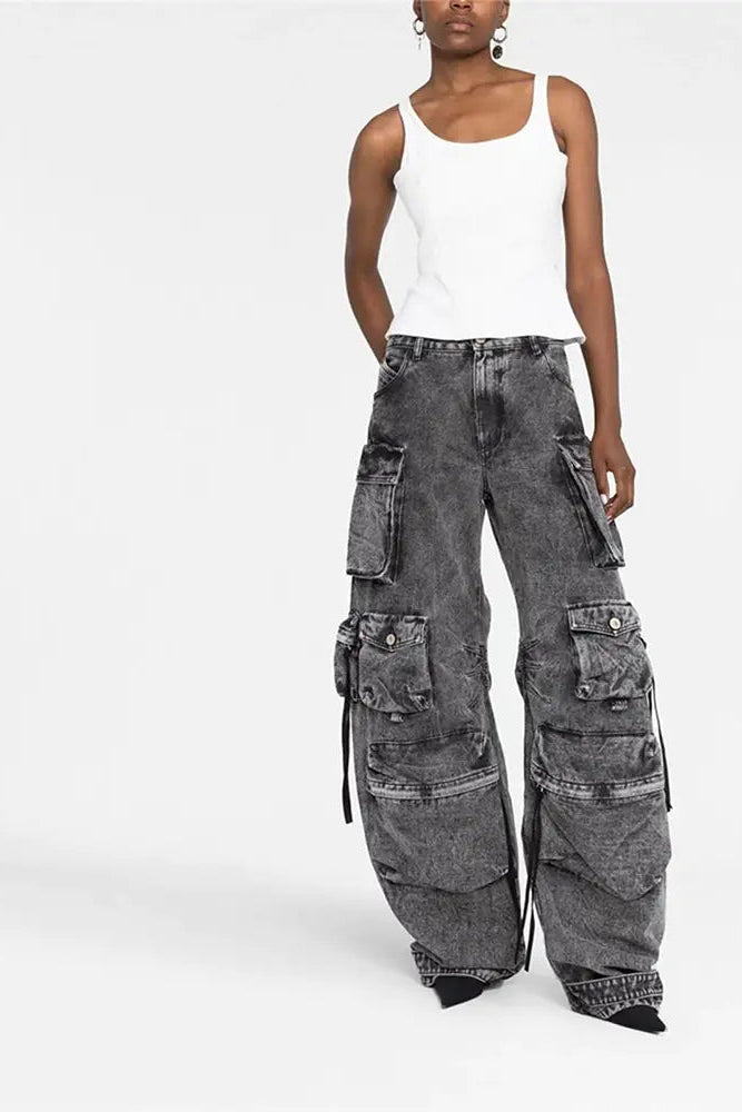 Denim Cargo Estilo Urbano