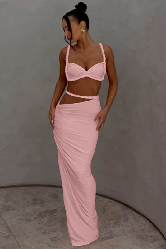 Apricot Breeze Skirt Set