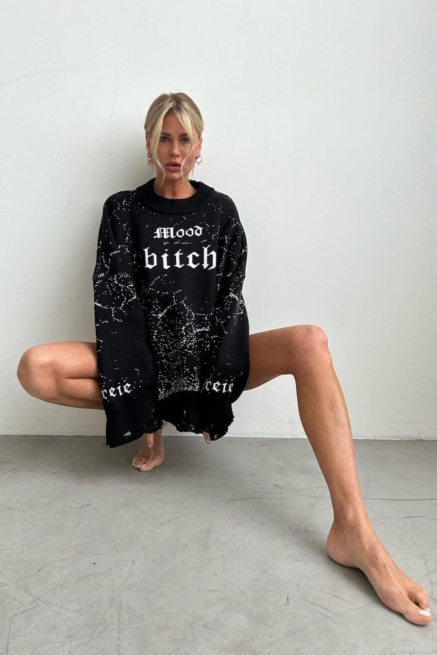 Oversize Streetwear Distressed Sweater