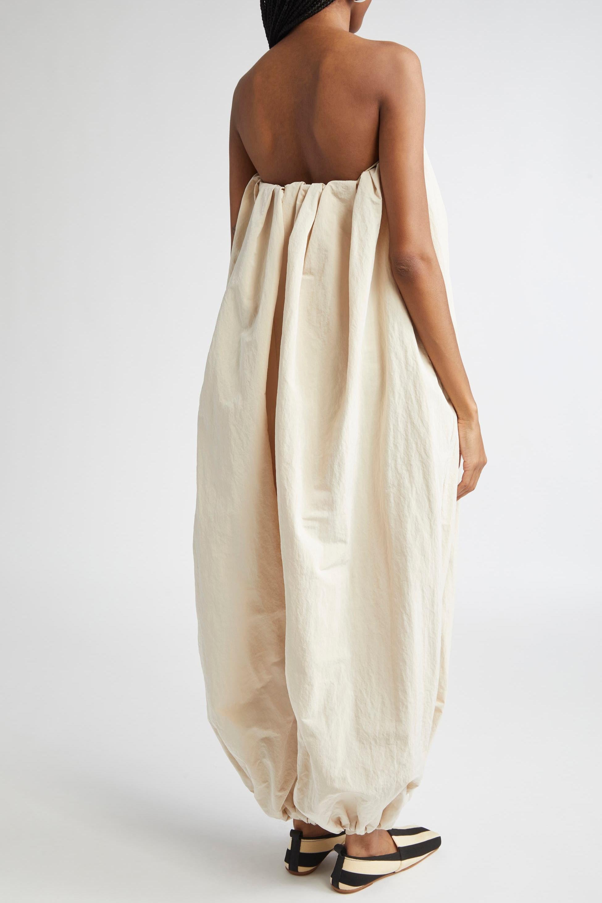 Calisson Oversized Off-The-Shoulder Parachute Jumpsuit