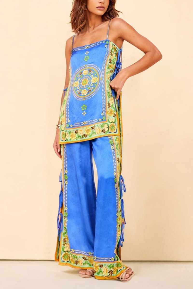 Σετ Παντελόνια με Διακοσμητικά Μοτίβα Μωσαϊκού