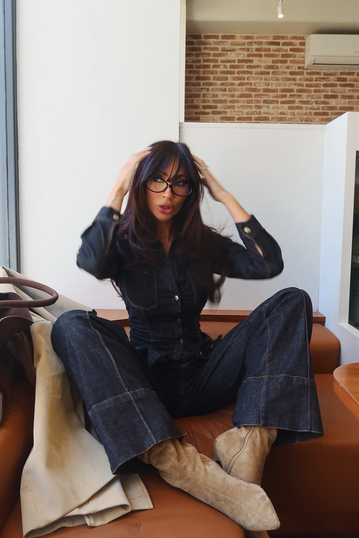 Vogue Street Deep Indigo Denim Set