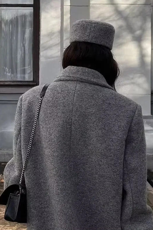 Urban Oversize Tailored Wool Coat