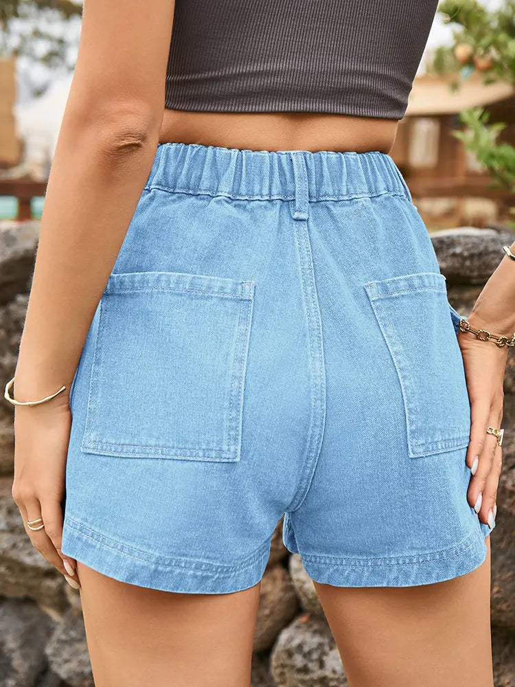 Amerikansk stil denim cargoshorts