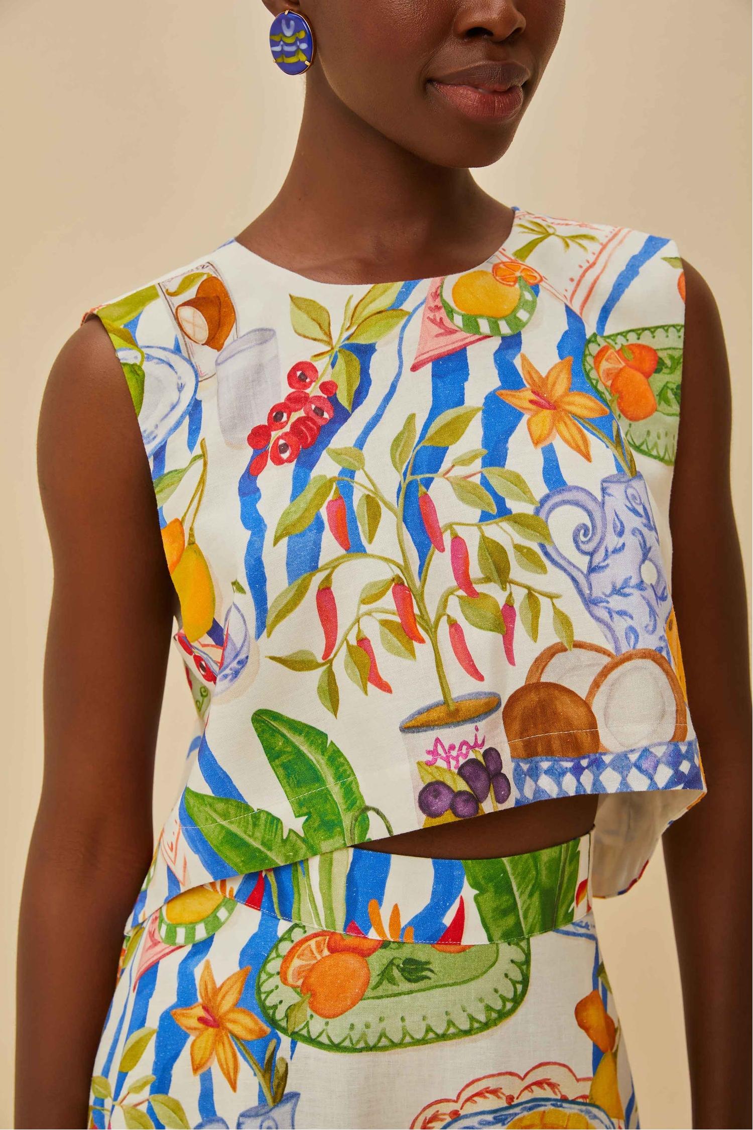 Holiday Joy Fruit Color Skirt Set