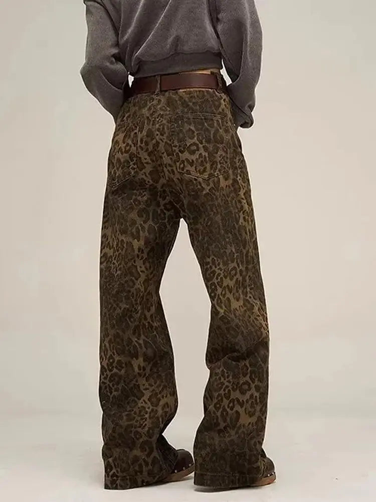 Vintage leopardprint jeans