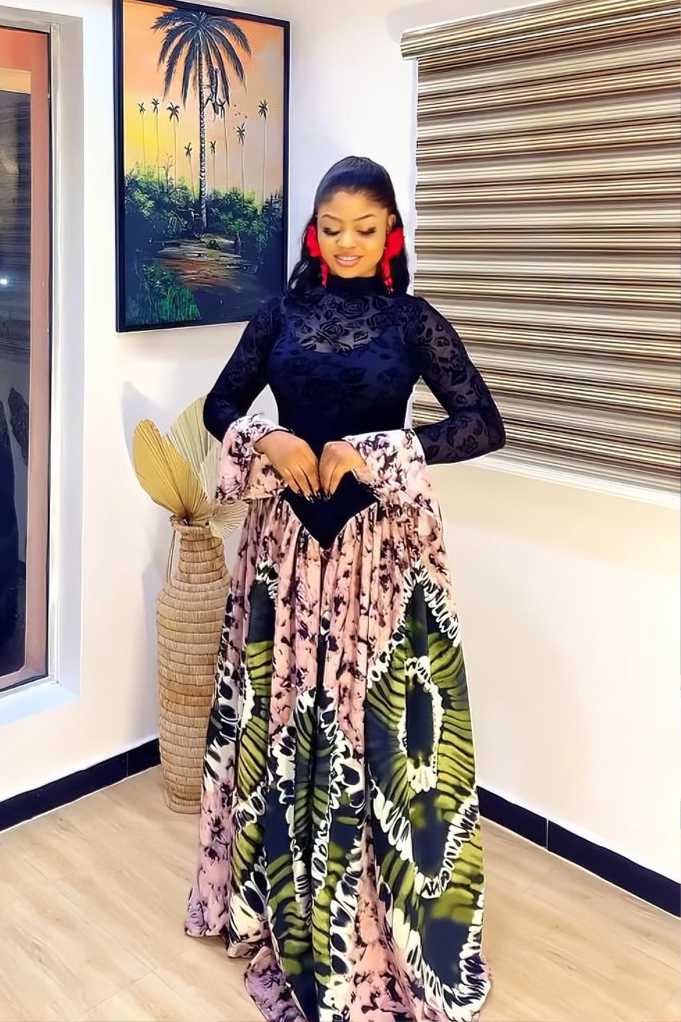 Dramatic Ankara Maxi Dress