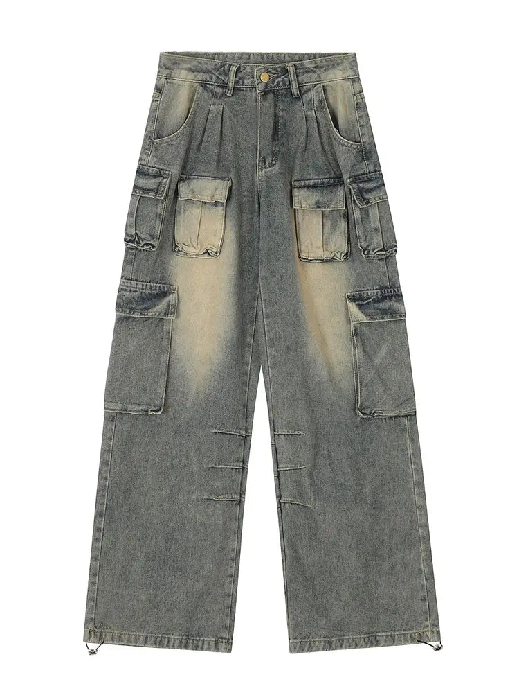 Jeans cargo americanos de moda urbana