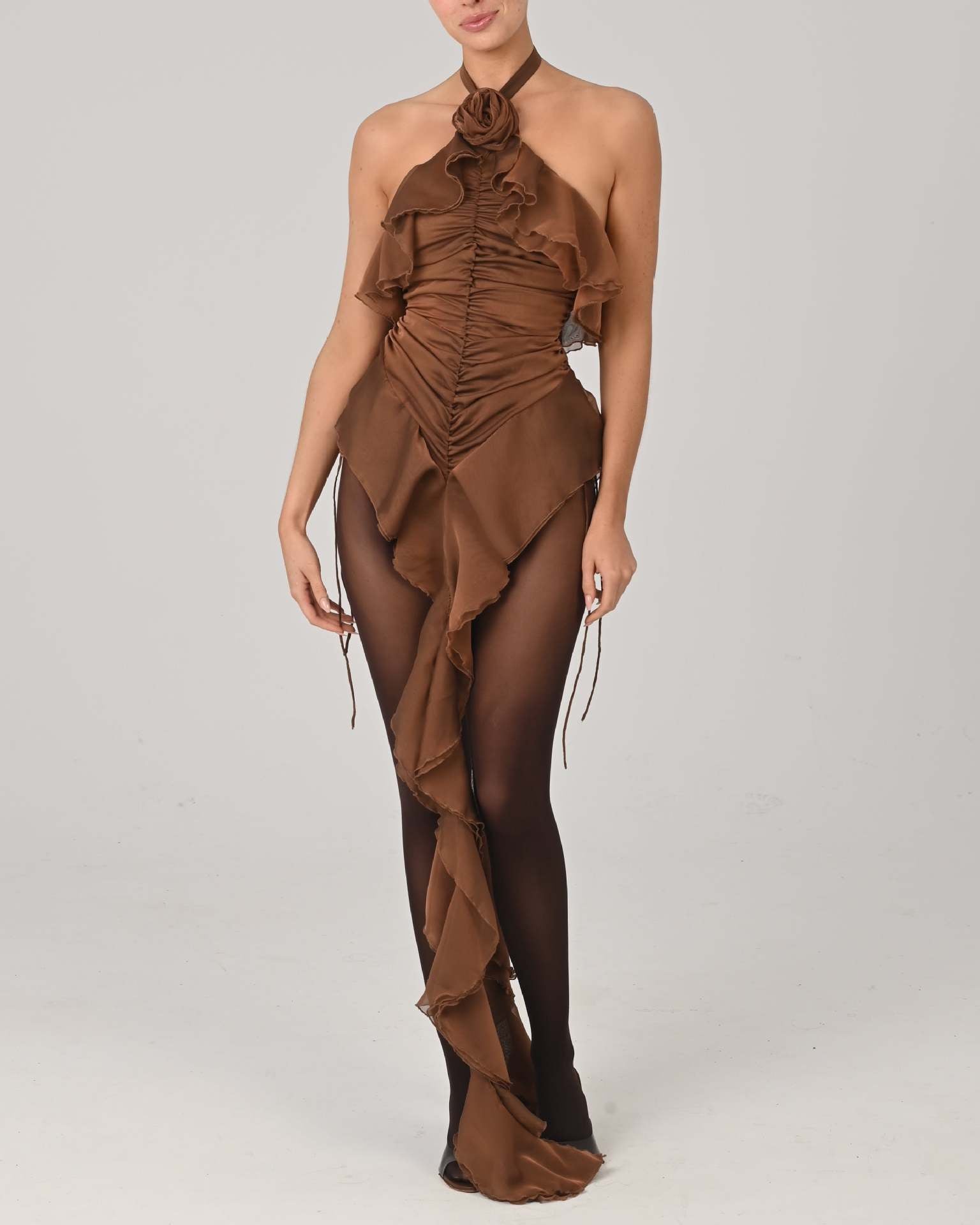 Rose Whisper Thai Chic Halter Neck Dress