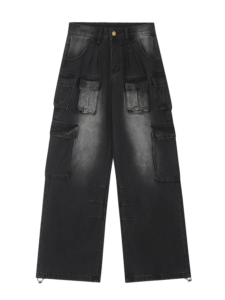 Jeans cargo americanos de moda urbana