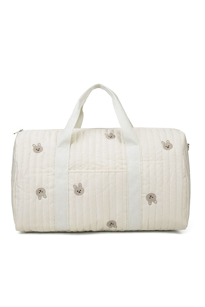 Summer New Bear Embroidery Boston Bag