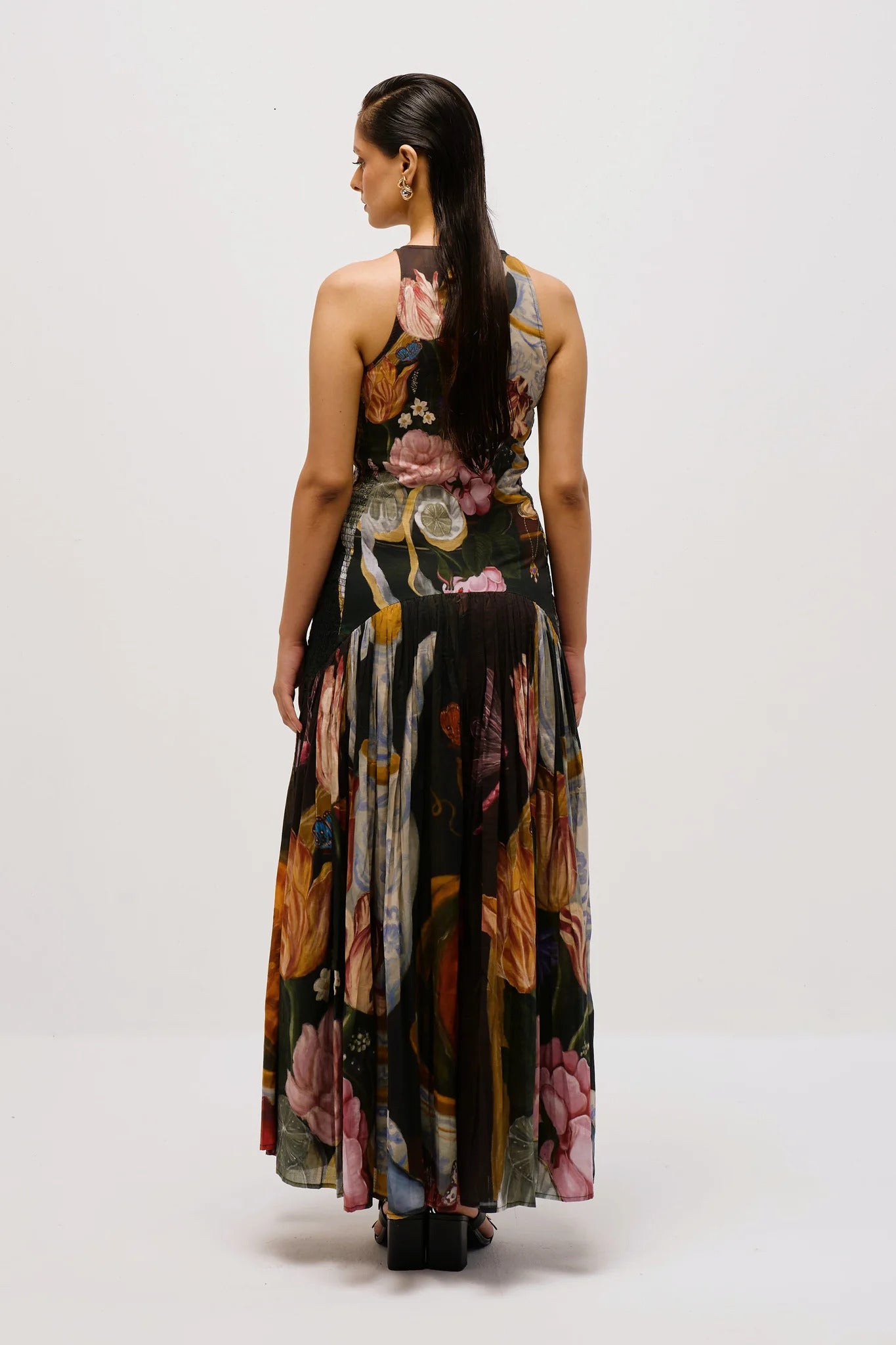 Garden Smocked Maxi Dress