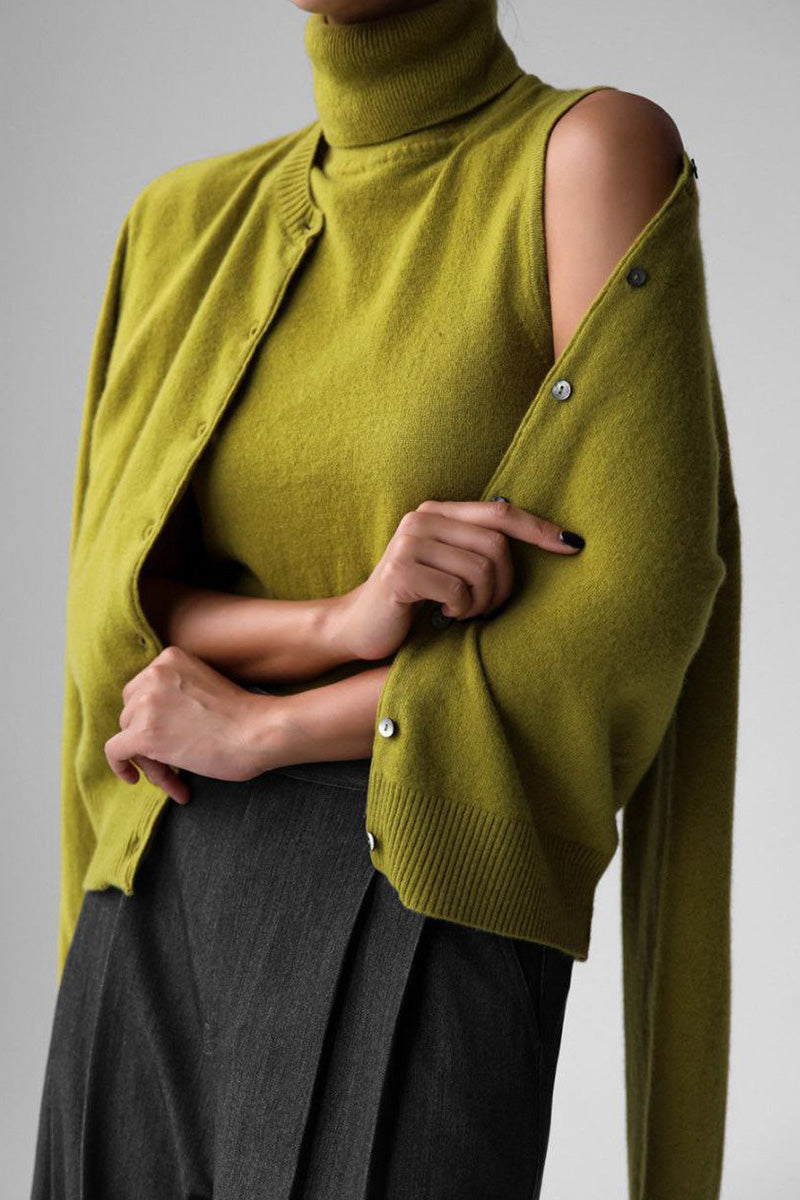 Josie V-ringad Cut-out Stickad Maxiklänning