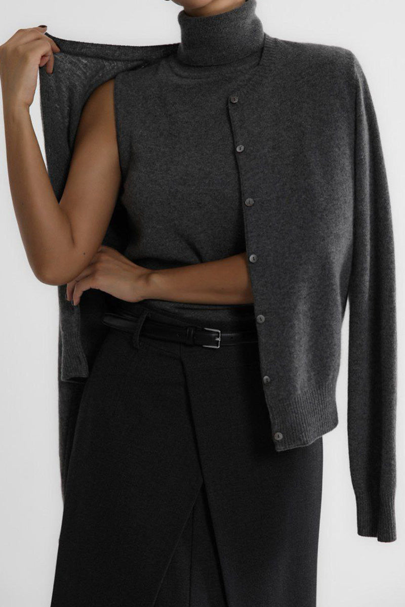 Josie V-ringad Cut-out Stickad Maxiklänning